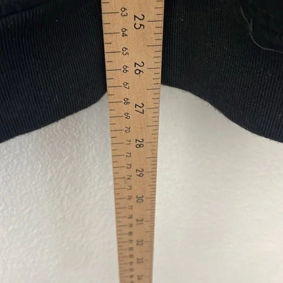 Abercrombie & Fitch Black Bomber Jacket Black Oversized Fit - Picture 5 of 7